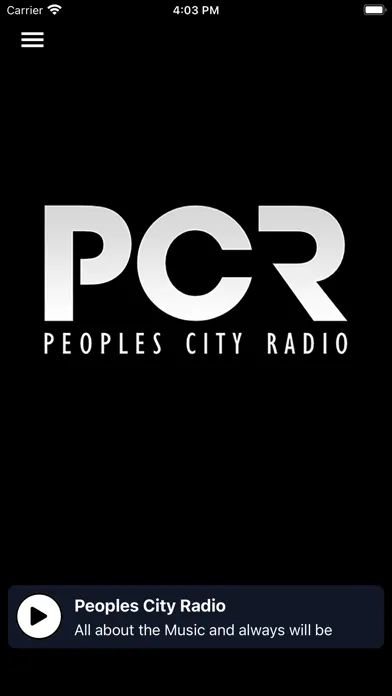 Capturas de tela do Peoples City Radio