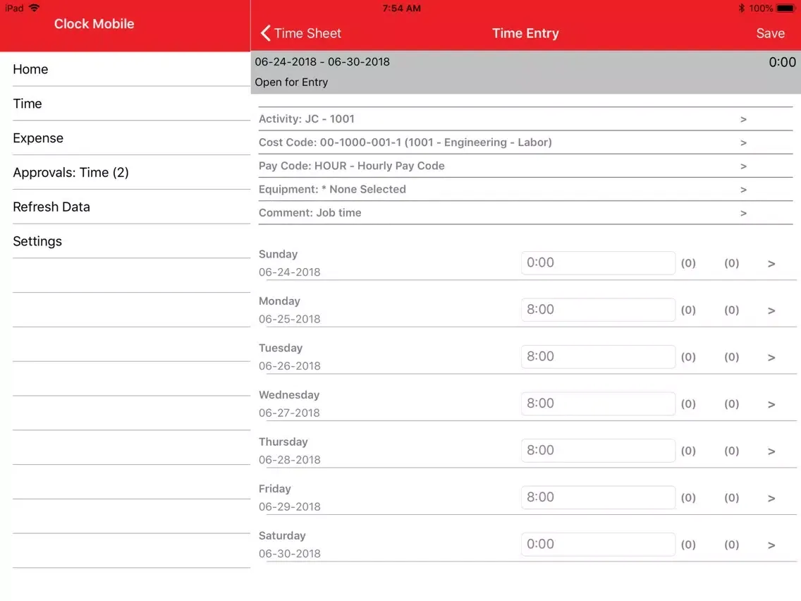 Clock Mobile for KEY2ACT iPad  स्क्रीनशॉट