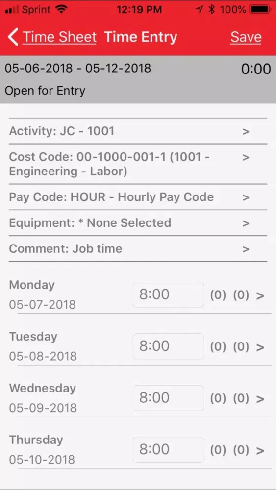 Clock Mobile for KEY2ACT स्क्रीनशॉट