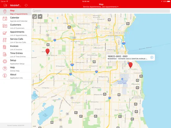 Ảnh chụp màn hình của MobileTech R6.0 for Signature iPad 