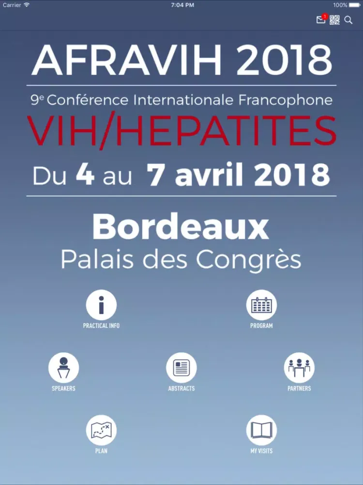 Zrzuty ekranu AFRAVIH 2018 iPad 