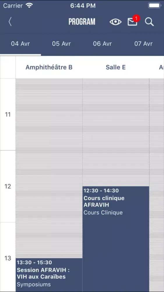 Zrzuty ekranu AFRAVIH 2018