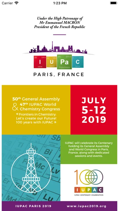 IUPAC 2019 Paris स्क्रीनशॉट
