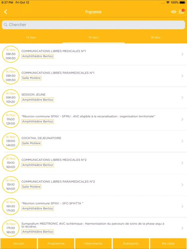 Tangkapan layar SFNV 2018 iPad 