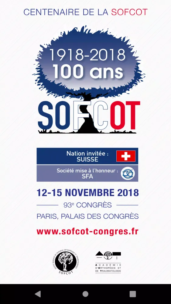 Ảnh chụp màn hình của SOFCOT 2018