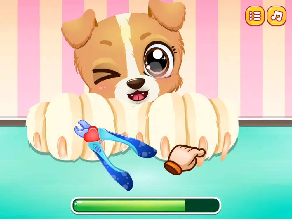 Capturas de tela do Puppy Fun Care iPad 