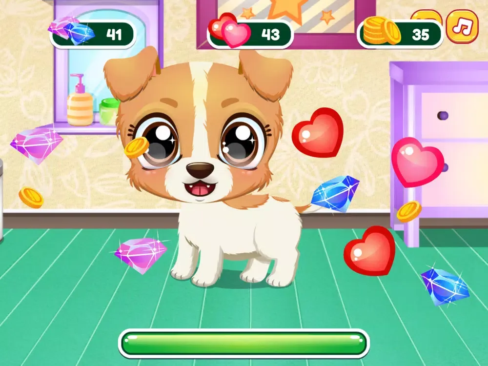 Capturas de tela do Puppy Fun Care iPad 