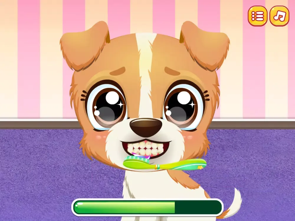 Capturas de tela do Puppy Fun Care iPad 