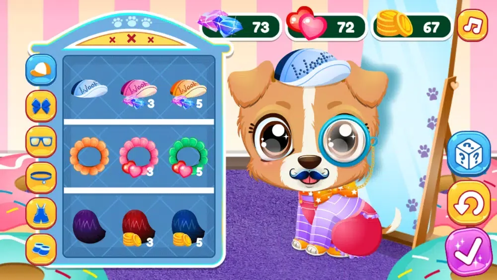 Capturas de tela do Puppy Fun Care