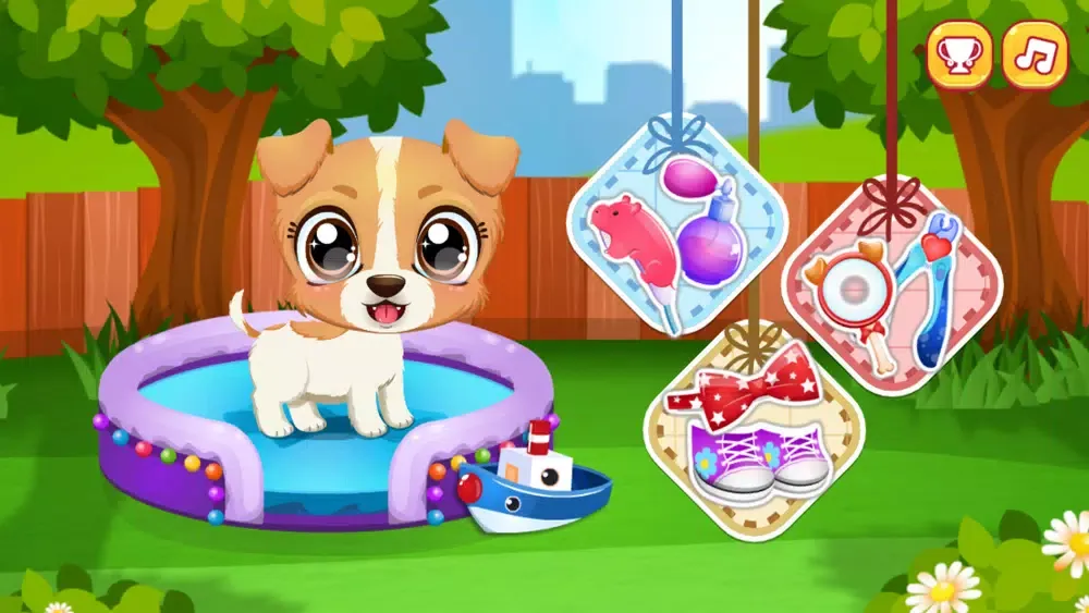 Capturas de tela do Puppy Fun Care