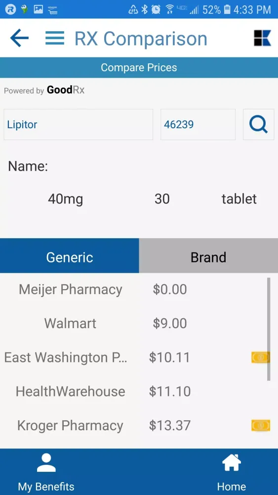 Screenshot di KBA-EZ Health Guide