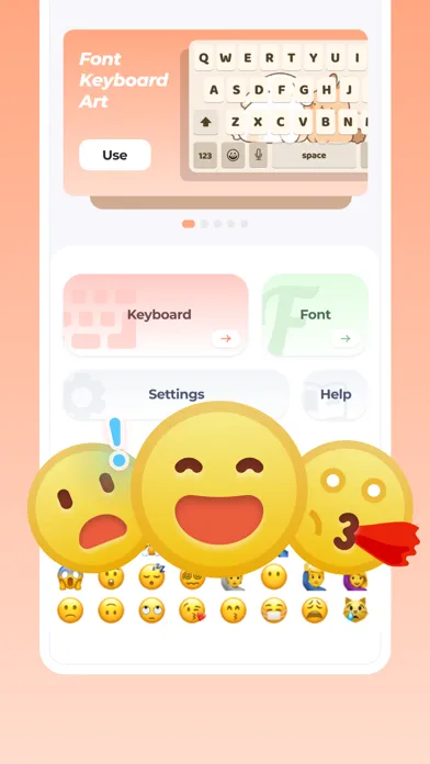 Скриншоты Font Keyboard Art