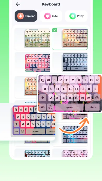 Скриншоты Font Keyboard Art