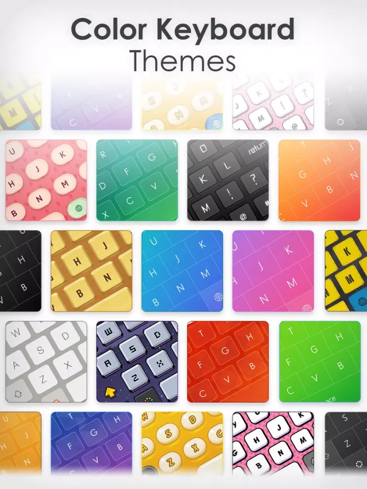 تصاویر Color Keyboard Themes Pro - new keyboard design & backgrounds for iPhone, iPad, iPod iPad 