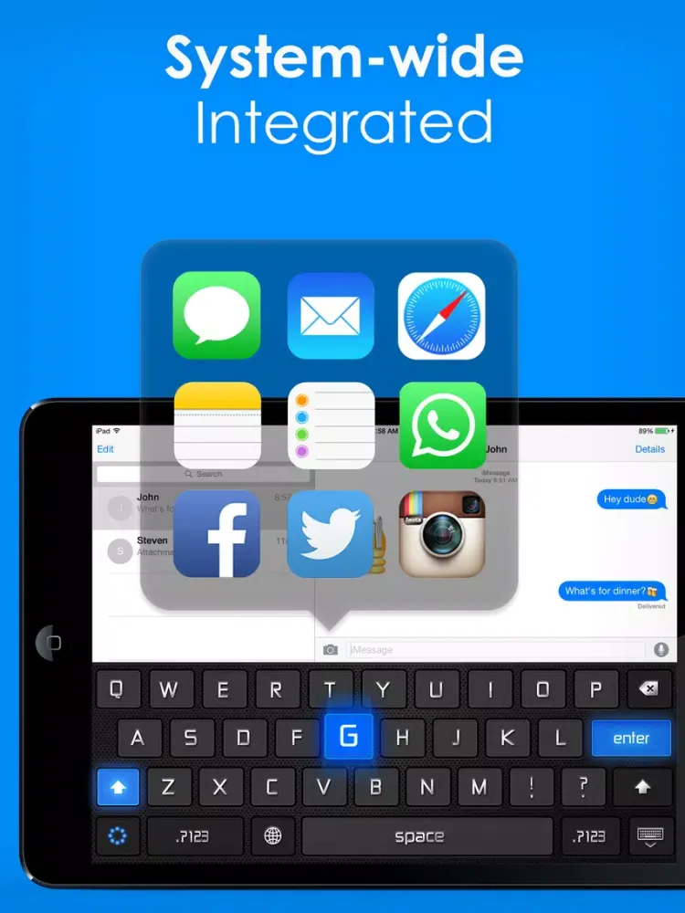 تصاویر Color Keyboard Themes Pro - new keyboard design & backgrounds for iPhone, iPad, iPod iPad 
