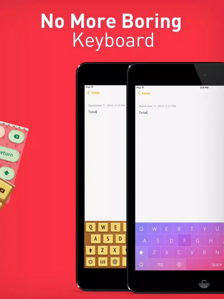 تصاویر Color Keyboard Themes Pro - new keyboard design & backgrounds for iPhone, iPad, iPod iPad 