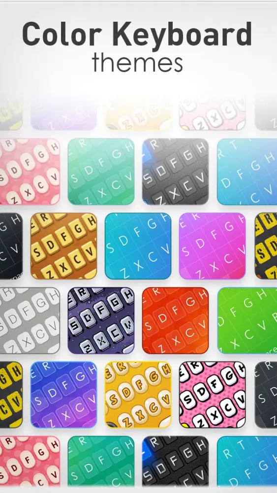 تصاویر Color Keyboard Themes Pro - new keyboard design & backgrounds for iPhone, iPad, iPod