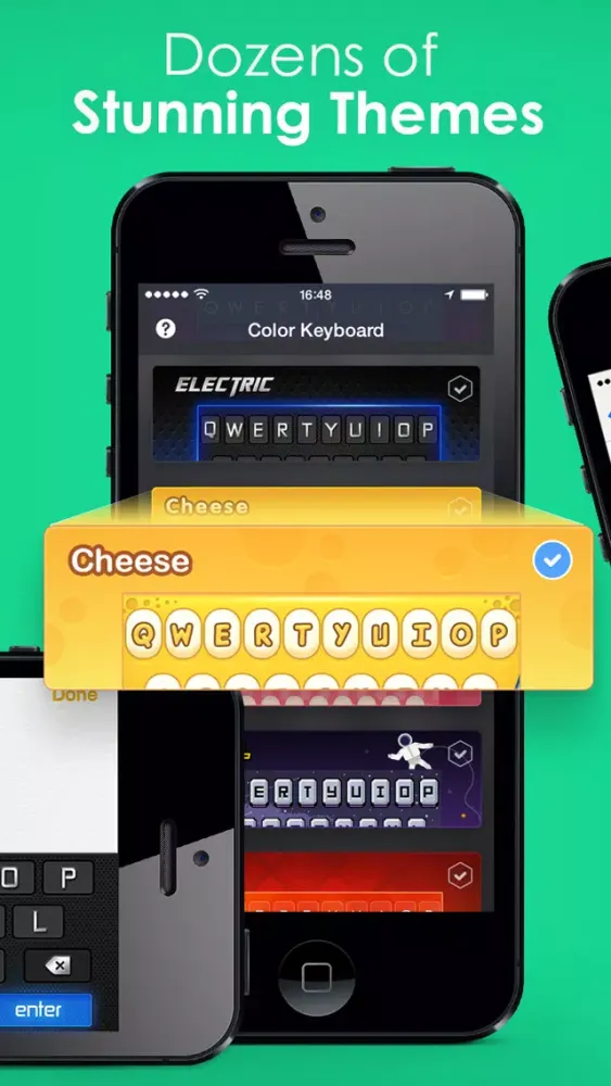 تصاویر Color Keyboard Themes Pro - new keyboard design & backgrounds for iPhone, iPad, iPod