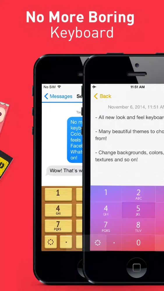 تصاویر Color Keyboard Themes Pro - new keyboard design & backgrounds for iPhone, iPad, iPod