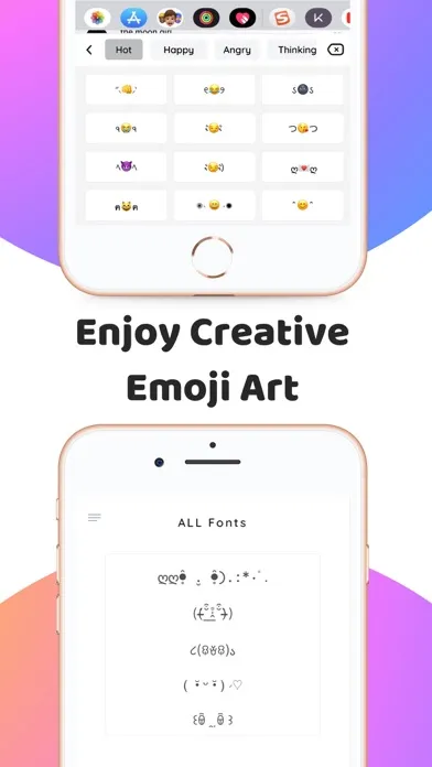 Captures d'écran de SNS Fonts & Keyboard for Text