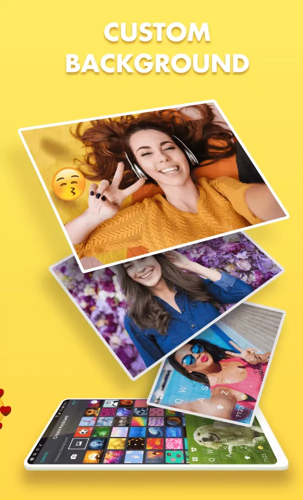 Capturas de tela do Emoji Keyboard