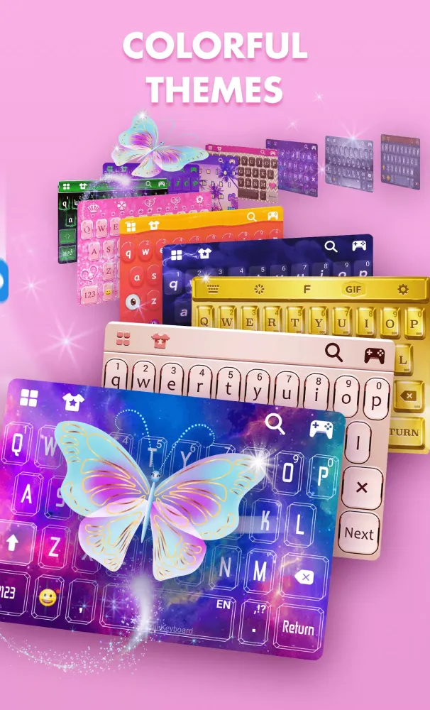 Capturas de tela do Emoji Keyboard