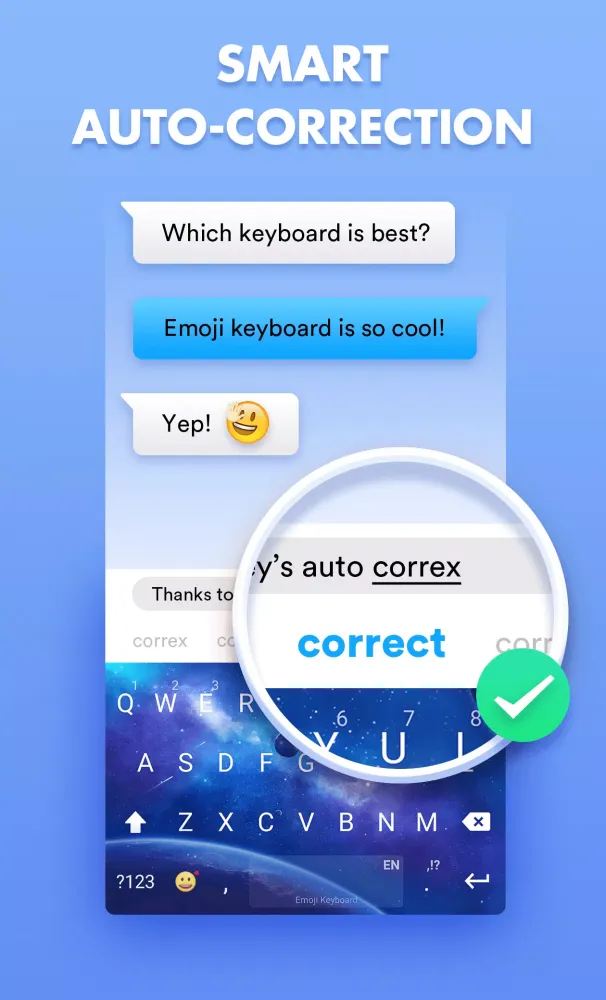 Capturas de tela do Emoji Keyboard