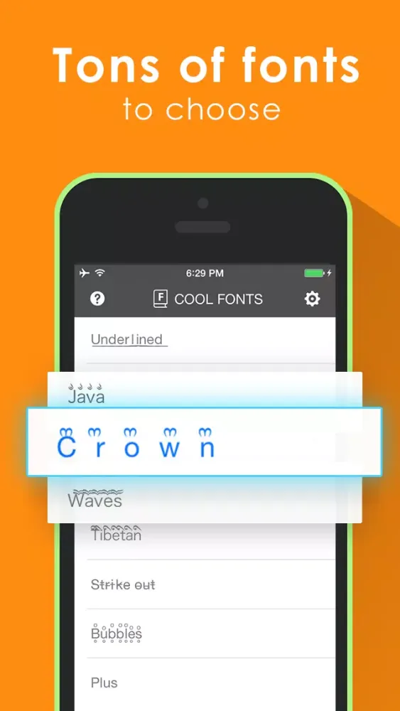 Zrzuty ekranu Cool Fonts Keyboard for iOS 8 - better fonts and cool text keyboard for iPhone, iPad, iPod