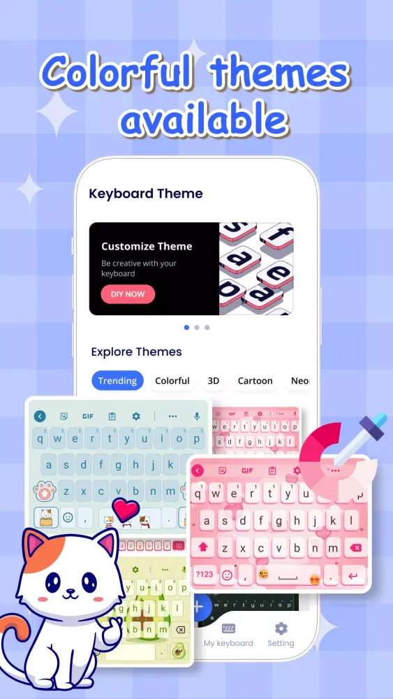 Tangkapan layar Keyboard Font & Keyboard Theme