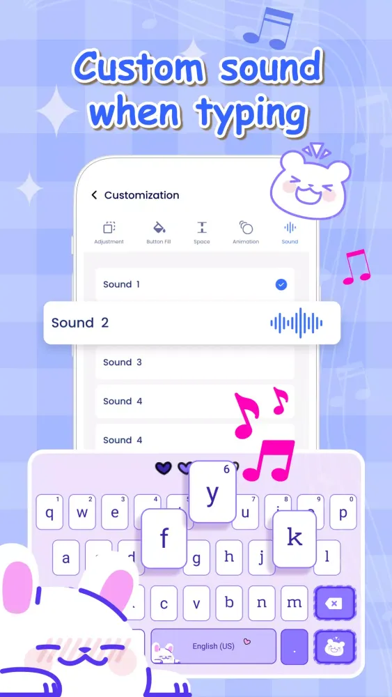 Tangkapan layar Keyboard Font & Keyboard Theme