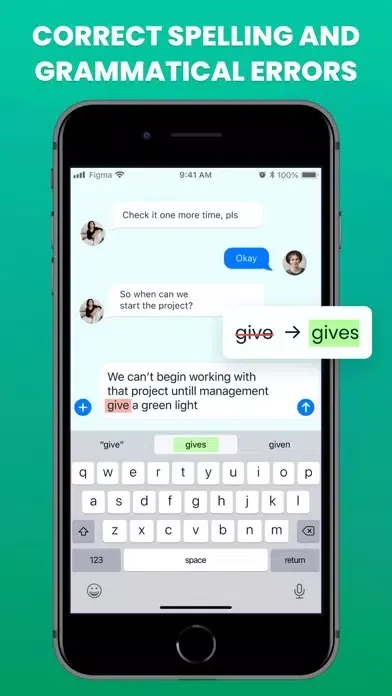 Ảnh chụp màn hình của Grammar Check with Keyboard