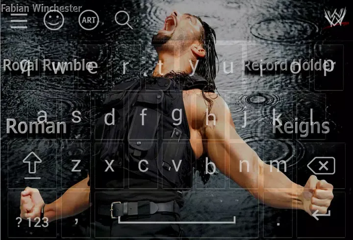 Capturas de pantalla de new keyboard for Roman Reigns 2018