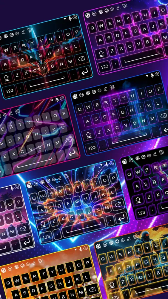 ภาพหน้าจอของ Neon LED Keyboard & Themes