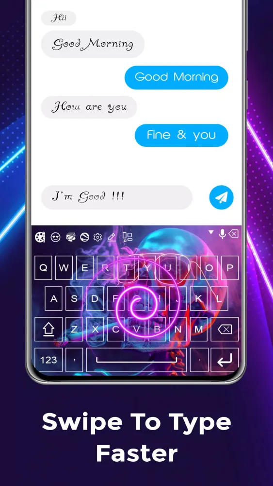 ภาพหน้าจอของ Neon LED Keyboard & Themes