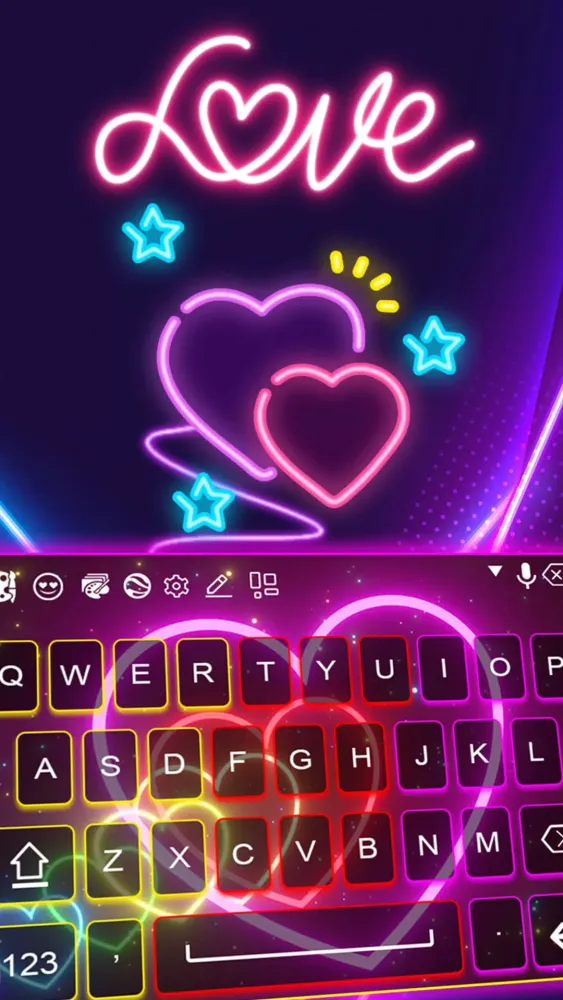 ภาพหน้าจอของ Neon LED Keyboard & Themes