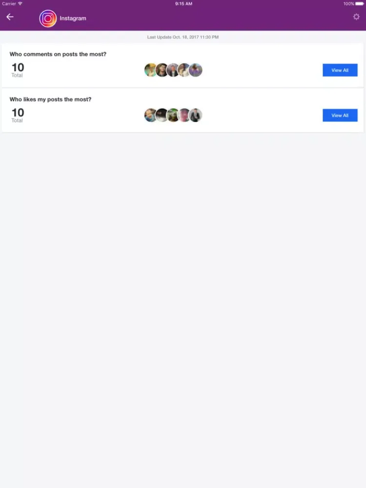 Social Scout for Followers iPad 應用截圖