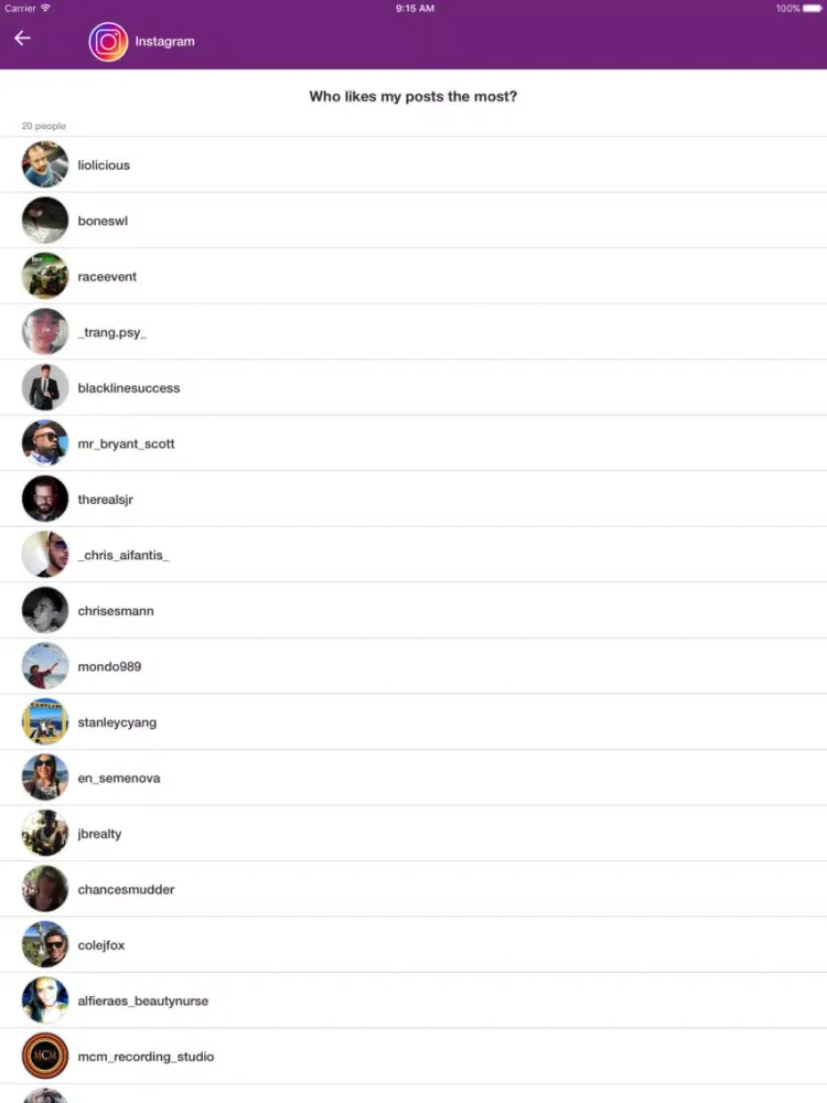 Social Scout for Followers iPad 應用截圖