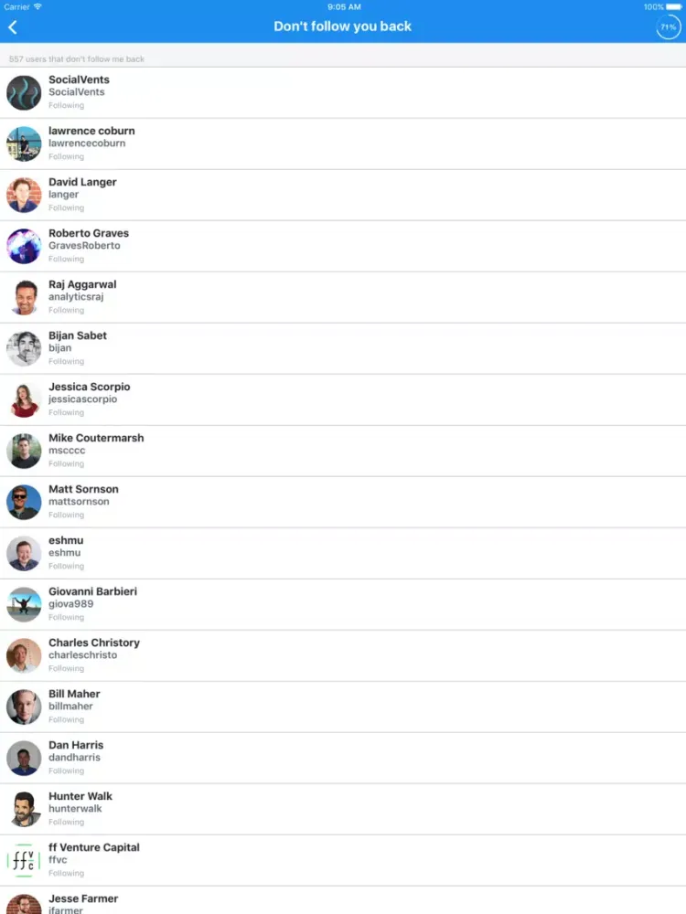 BirdReport: Stats for Twitter iPad  Ekran Görüntüleri