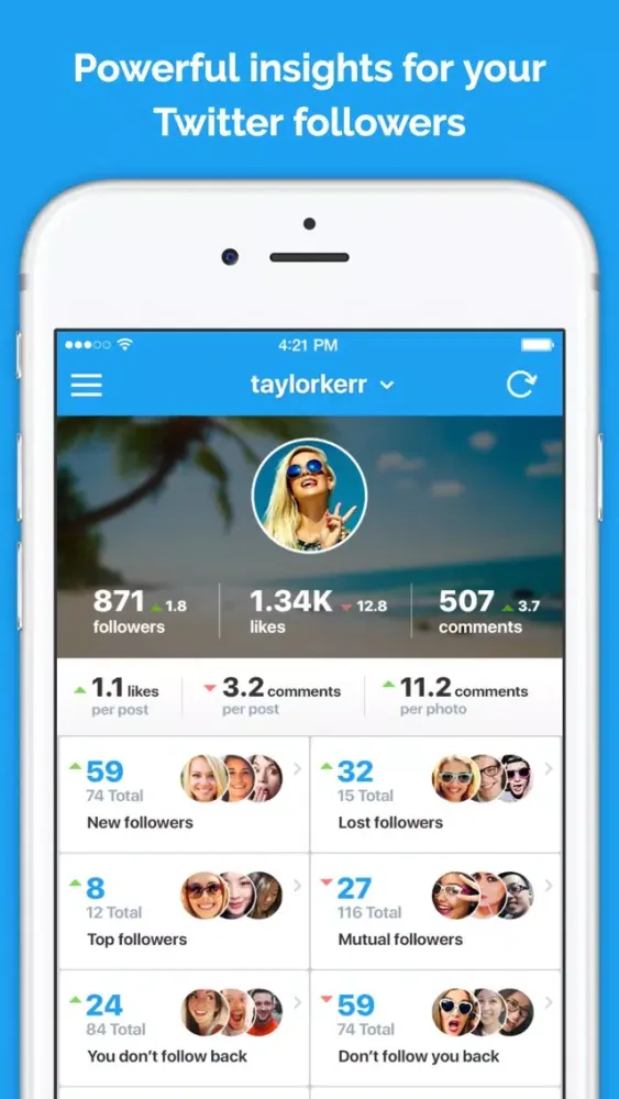BirdReport: Stats for Twitter Ekran Görüntüleri