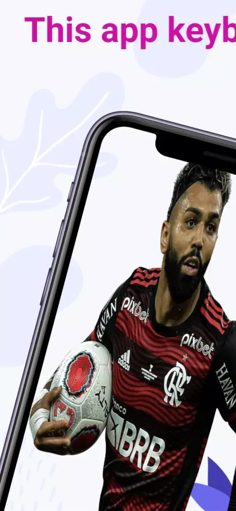 keyboard for flamengo fc fans سکرین شاٹس
