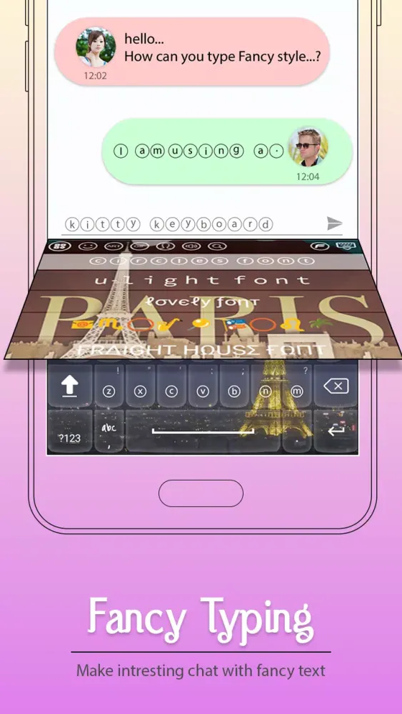 Paris Keyboard Screenshots