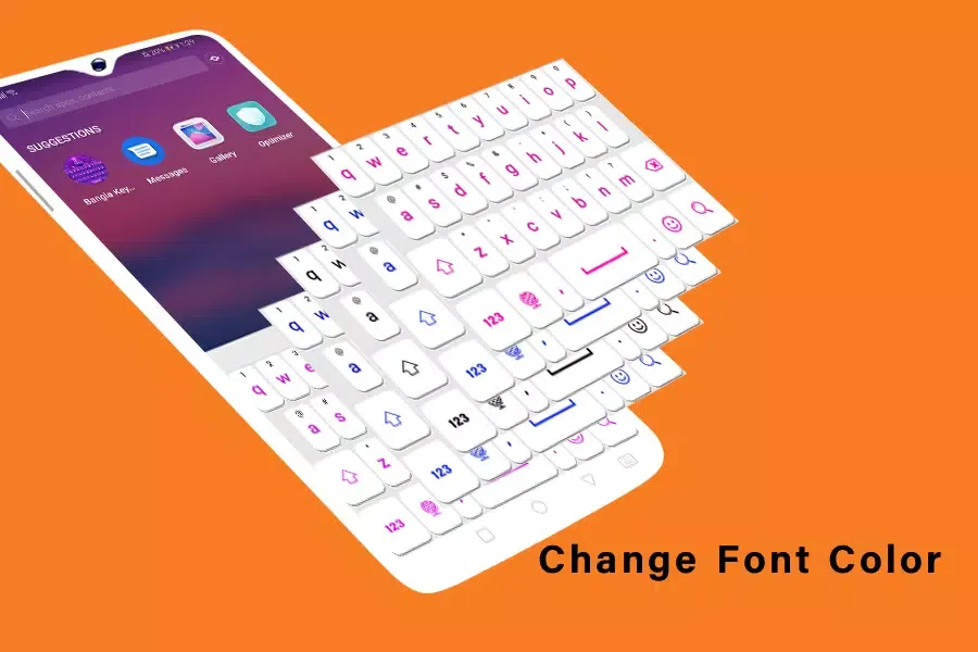 Danish English Keyboard App スクリーンショット