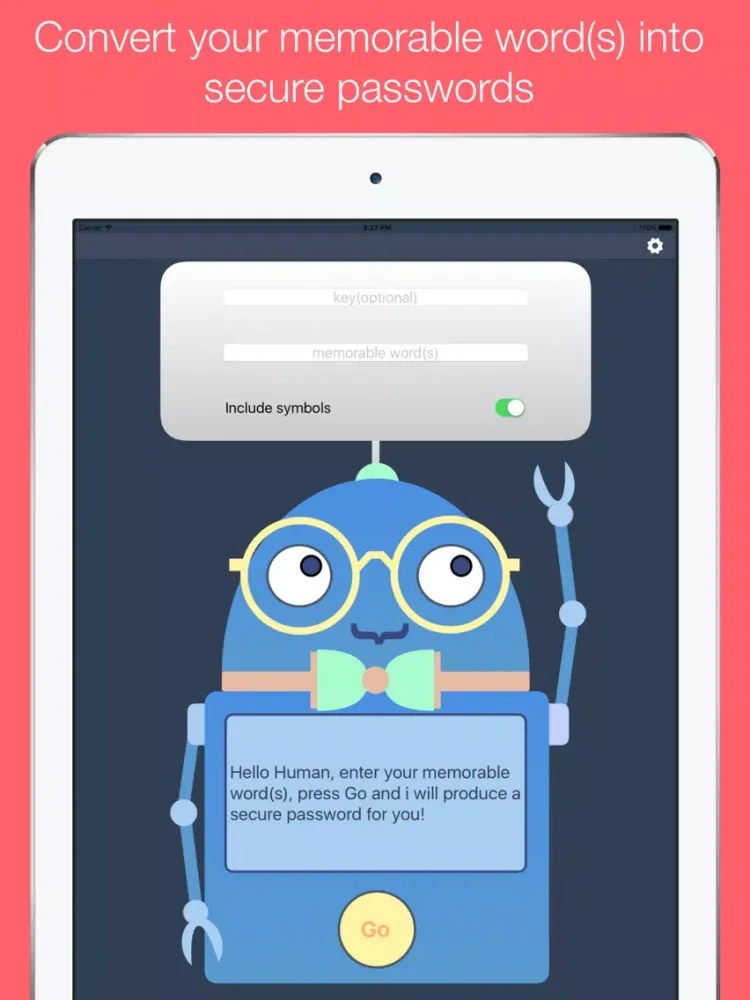 keyBot password generator iPad 应用截图