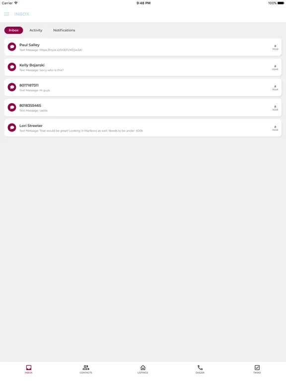 The Keyes Company CRM iPad  Screenshots