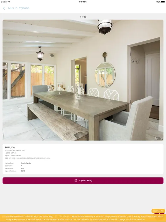 The Keyes Company CRM iPad  Screenshots