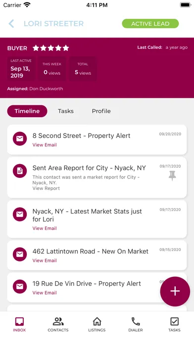 The Keyes Company CRM Screenshots