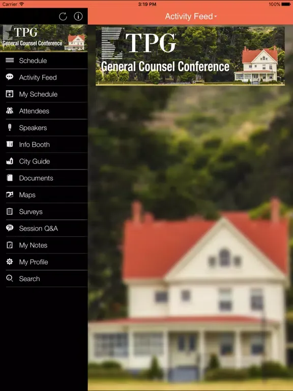 TPG General Counsel Conference iPad  سکرین شاٹس