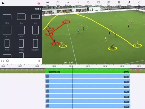 Tangkapan layar Coach Arrow: Sports Video Edit iPad 