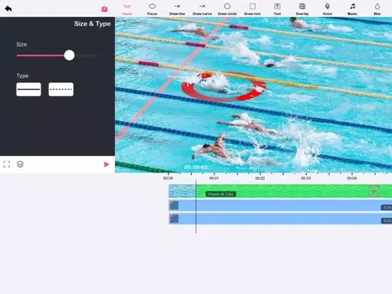 Tangkapan layar Coach Arrow: Sports Video Edit iPad 