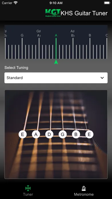 Zrzuty ekranu KHS Guitar Tuner Pro